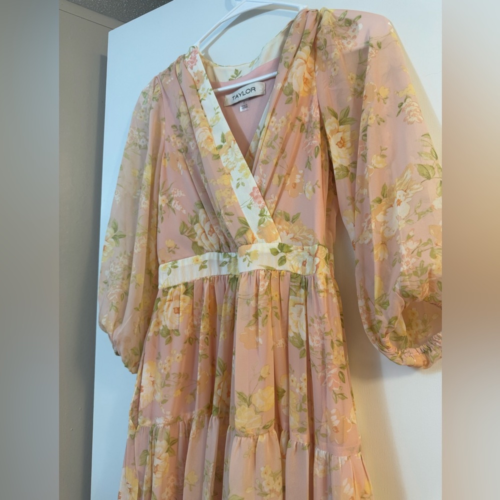 Taylor Floral Maxi Dress - Pink and Yellow